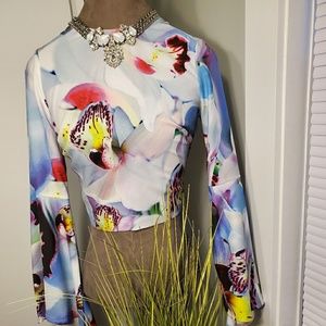 Bebe Cropped Blouse